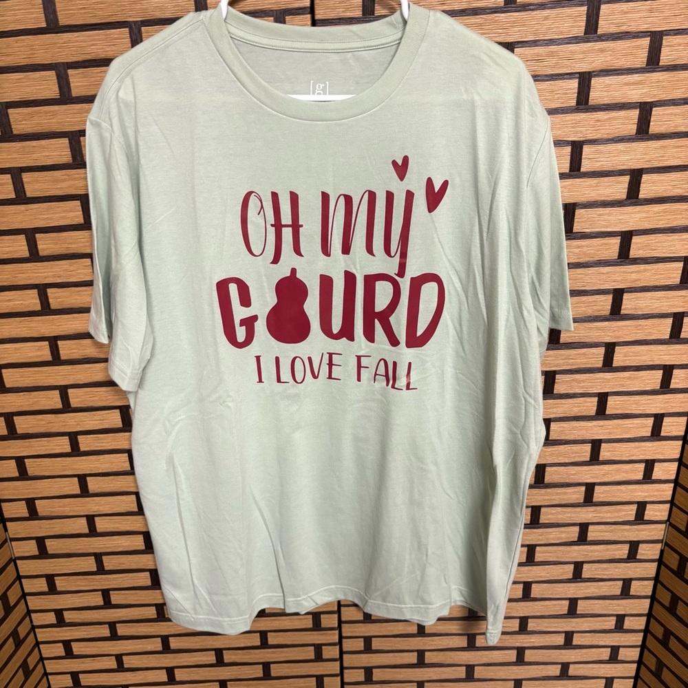 George Sage Green Fall Short Sleeve Tee Size XL‎